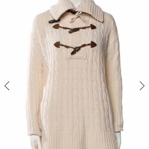 Ralph Lauren Cream Cable Knit Turtleneck Sweater